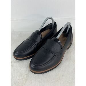 Dr. Scholl's Women's Nice Day Lug Sole Loafers Black Size 8.5